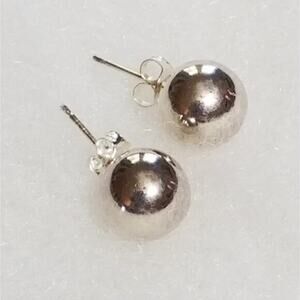 Silpada Sterling‎ Silver Sphere Earrings Rare HTF